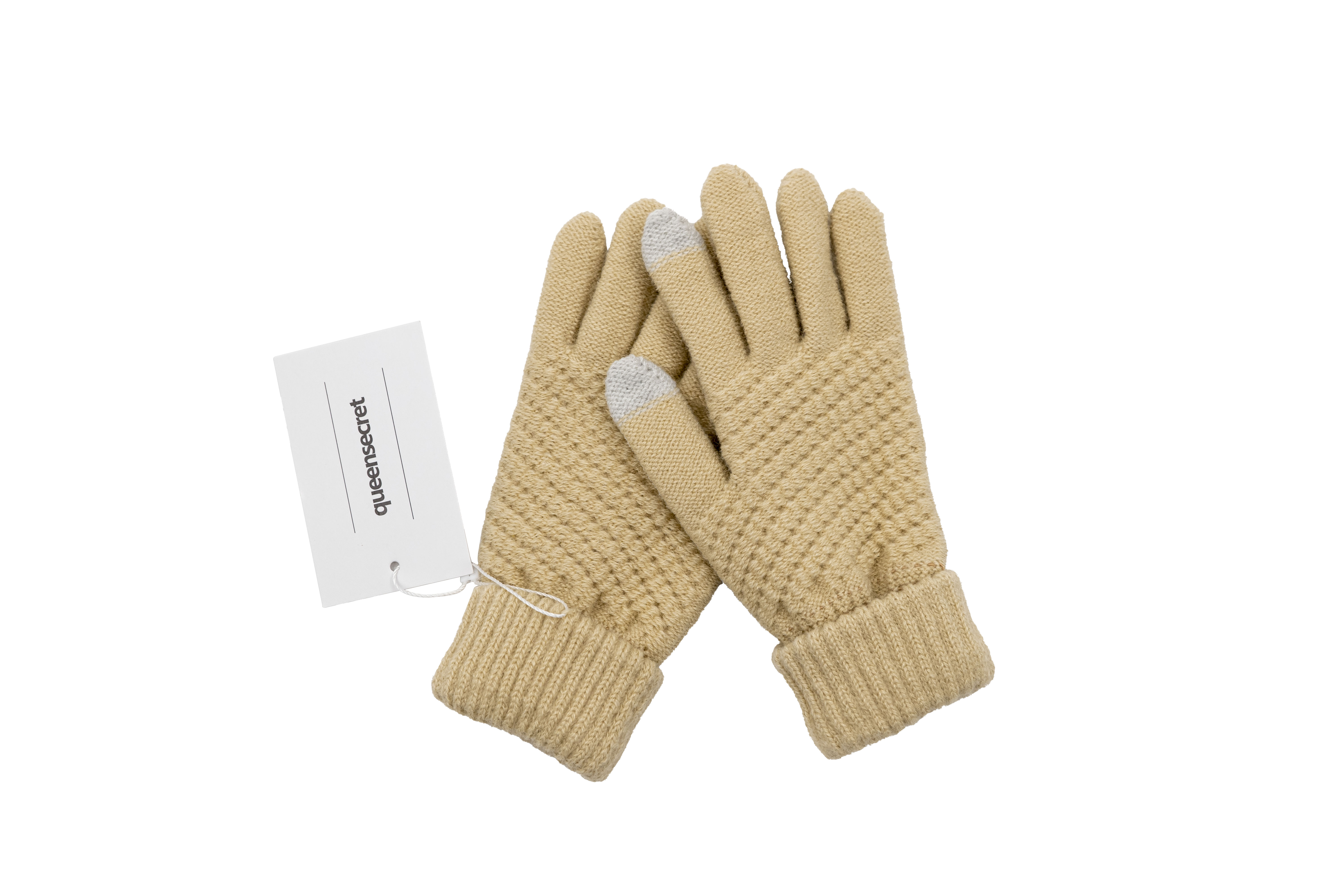 queensecret Winter Gloves for Women Touch Screen Dual-Layer Thermal Knit Warm Gloves