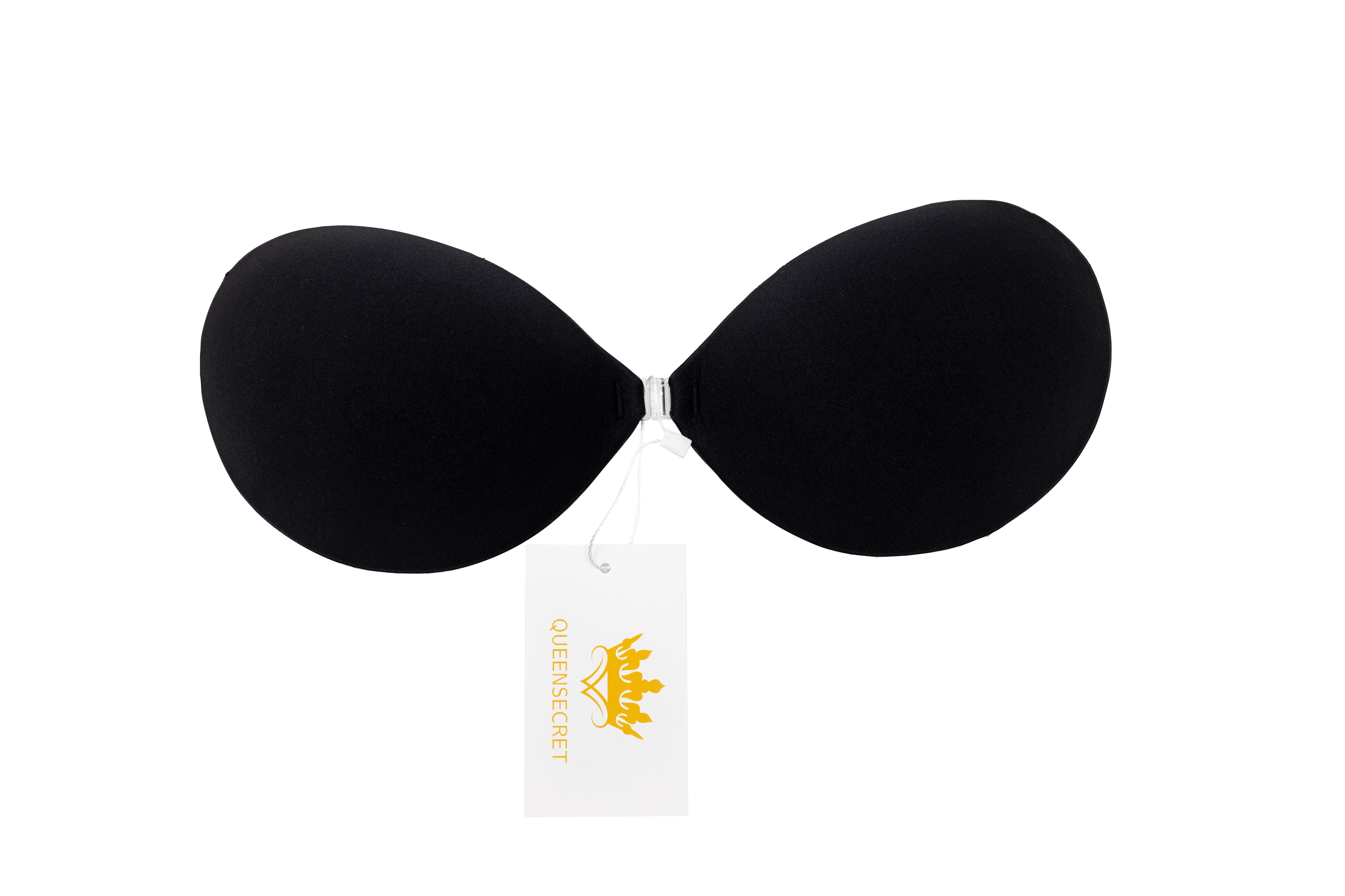 QUEENSECRET Adhesive Bras for Women Sticky Push up Bra Strapless Backless Silicone Bras Beige Color